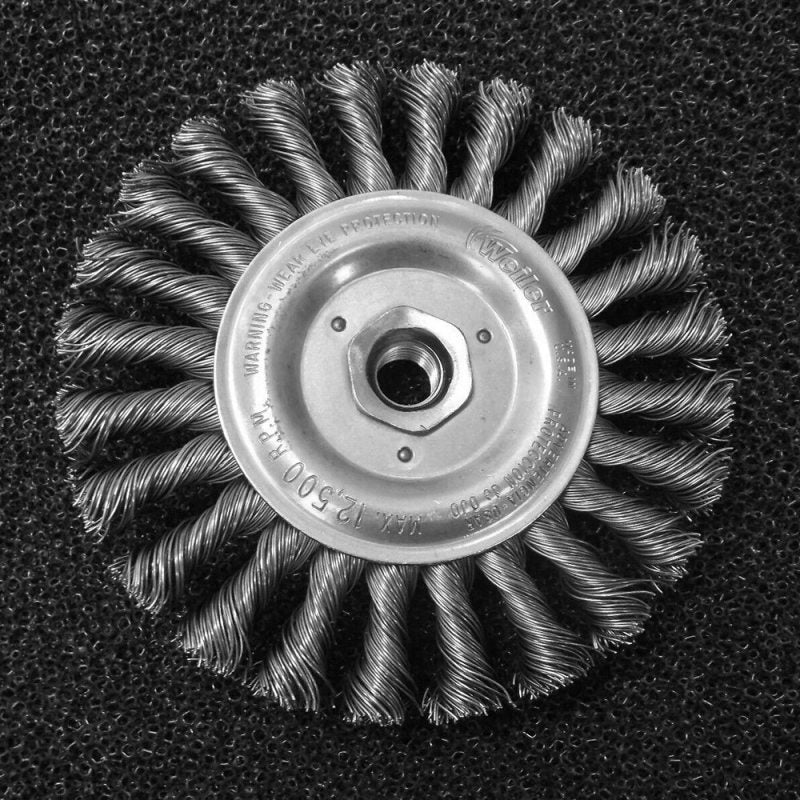 Twist Knot Flat Round Wire Wheel Brush Set Kit For Angle Grinder 4pcs 100 MOQ