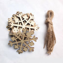 Wooden Christmas Decorations Christmas Tree Ornaments Sets of 2 DTG LMA