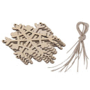 Wooden Christmas Decorations Christmas Tree Ornaments Sets of 2 DTG LMA