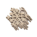 Wooden Christmas Decorations Christmas Tree Ornaments Sets of 2 DTG LMA