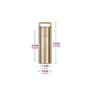 1x Waterproof Matel Brass Pill Box Case Bottle Drug Holder Keychain Con WYL