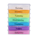 7 Day Multi Case Medicine Weekly Storage Pill Tablet Sorter Box Organiz FIR WLT