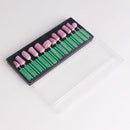 12x/Set Nail Art Manicure Tool Ceramic Drill Bits Burs Polishing Grindin GBV