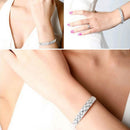 Plated Women Jewelry Adjustable Wedding Bangle Bracelet-Gift GXE