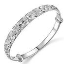 Plated Women Jewelry Adjustable Wedding Bangle Bracelet-Gift GXE