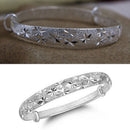 Plated Women Jewelry Adjustable Wedding Bangle Bracelet-Gift GXE