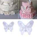 2Pcs Butterfly Fondant Cake-Decorating Mould Cutter Cupcake Cookie Baking Mould