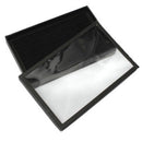 100 Jewelry Ring Display Organizer Case Tray Holder Earring Velvet Storage PUU