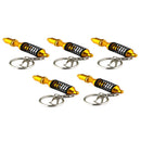 5PCS Novelty Metal Car Keyring Keychain Key Chain Ring Fashion Creative VZN