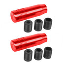 2PCS Car Aluminum Manual Gear Shift Knob Stick Transmission Gearstick Uni QUL