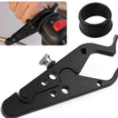 Black Aluminum Motorcycle Cruise Control Throttle Lock Assist Kit Univers OMT