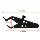Black Aluminum Motorcycle Cruise Control Throttle Lock Assist Kit Univers OMT
