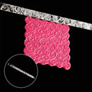 New Cookie Baking Textured Embossing Acrylic Rolling Pin Fondant Cake  EBH