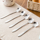 5pcs Stainless Steel Flower Coffee Spoons Tea/Soup Stirring Spoon Shape HGT