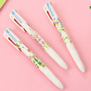 1pc 4 Colors In 1 Stationery Pen Automatic Ball Pen Fountain Student Offic XEY