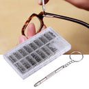 1000x Eyeglass Sun Glasses Screw Nut Nose Pad Optical Repair Tool Assortme RTC