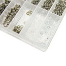 1000x Eyeglass Sun Glasses Screw Nut Nose Pad Optical Repair Tool Assortme RTC