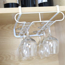 New Shelf Hanging Wine Glass Rack Holders Under Cabinet Home Kitchen Bar PWK