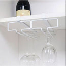 New Shelf Hanging Wine Glass Rack Holders Under Cabinet Home Kitchen Bar PWK
