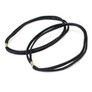 2X Headband Hair Head Band Double Layer Elastic Cord Black Retro Hot Lady WAB