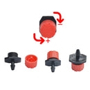 50pcs Adjustable 8-Holes Dripper Drip Irrigation Plant Flow Water Sprinkl OYN