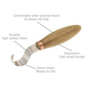 2x Wood Spoon Carving Cutter Set Stainless Steel Crooked Hooked Cutter too UPQ