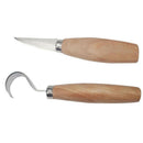 2x Wood Spoon Carving Cutter Set Stainless Steel Crooked Hooked Cutter too UPQ