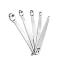 5x 430 Stainless Steel Measuring Spoon Set Kitchen Utensil Baking Cooking  VYG