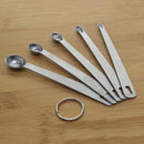5x 430 Stainless Steel Measuring Spoon Set Kitchen Utensil Baking Cooking DDY