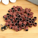 100X 1/2" Sanding Bands +2pcs Sanding Drum Mandrel For Grinder Rotary Tools HOT