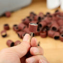 100X 1/2" Sanding Bands +2pcs Sanding Drum Mandrel For Grinder Rotary Tool FGG