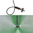 Garden Lawn Sprinkler Irrigation Mist Fog 5-head Nozzle Spray Mounting CRT