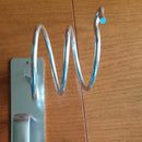 Hair Dryer and Straightener Holder Wall Mounted Metal Bracket with Cable Tidy