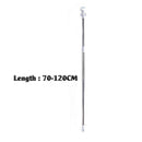 Telescopic Shower Bath Curtain Rail Extendable Heavy Duty Stable Steel Po MOH