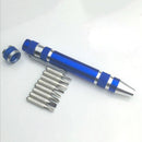 Precision Mini 8 in 1 Slotted Bits Screwdriver Pen Set Repair Tools Useful ICN