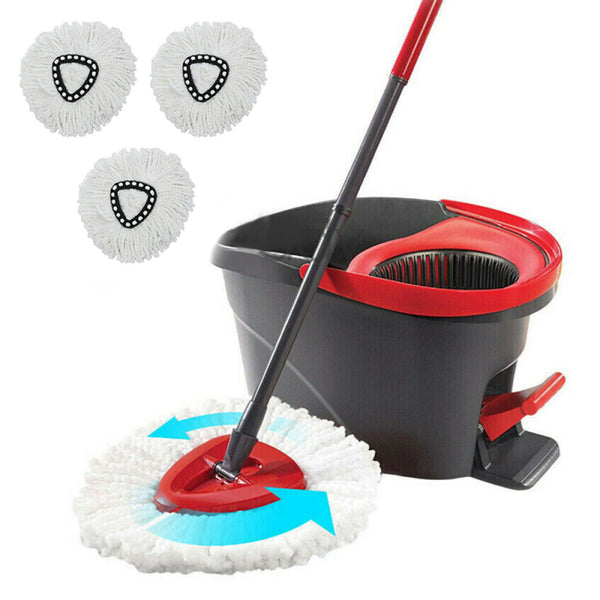 For O-Cedar EasyWring Microfiber Spin Mop 3 PCS Mop Head Refill Replacement EDP