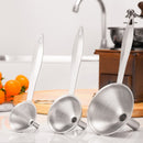 Funnel Small Medium Large Variety Liquid Kitchen Set 3PCS Stainless Steel BTJ