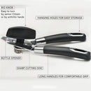 Kitchen Manual Can Tin Opener Stainless Steel Heavy Duty Easy Grip Prof TIU