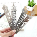 Creative Ultra-thin Hollow Metal Fairy Tale World Ruler Bookmark Station DEU