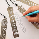 Creative Ultra-thin Hollow Metal Fairy Tale World Ruler Bookmark Station DEU