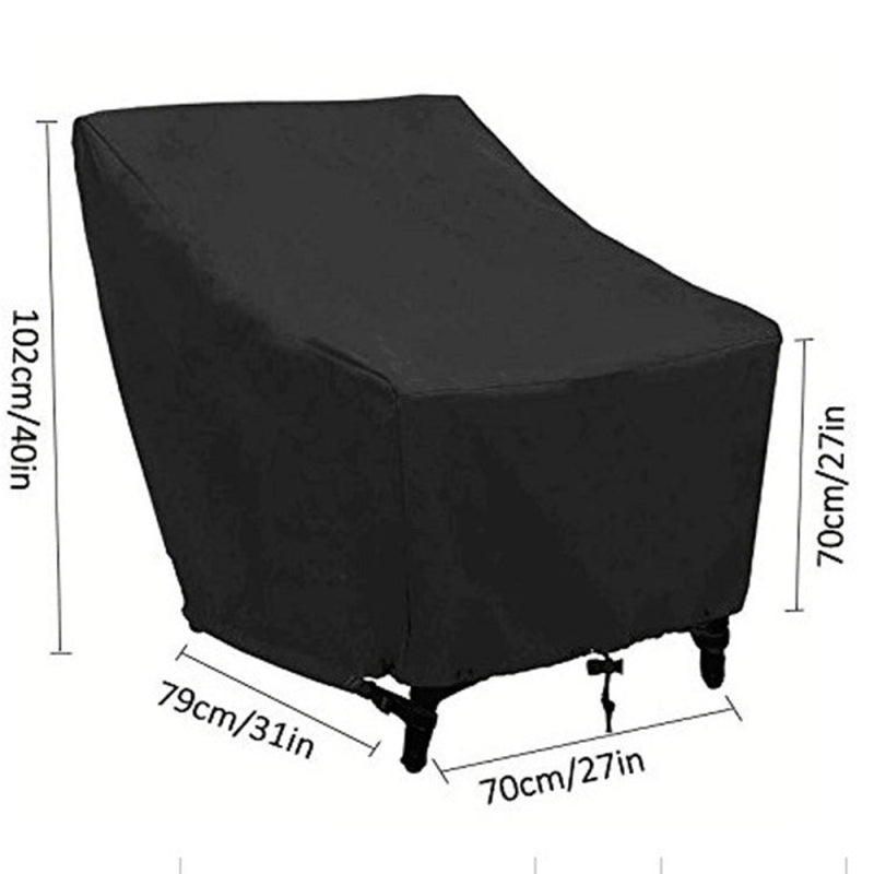 Outdoor Garden Lawn Deck Chair High Back Cover Furniture Dust Cover Wate GGC