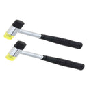 Mini Rubber Double Work Glazing Window Beads Hammer Head Mallet Tool 2pc CPG