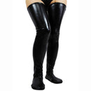 Fashion Womens Sexy Long Socks Thigh High Stockings Faux Leather Club-wear JWI