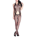 Sexy Ladies Halter Lace Open Crotchless Body Stocking Bodysuit Sleepwear P ZUZ