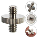 1/4" to 1/4" Male Threaded Screw Adapter for Tripod Monopod Ballhead DSLR