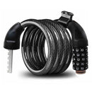 Black Metal Mountain Bike Bicycle Cable Lock On Locking Cycling Handle  CCO