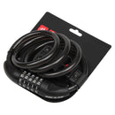 Black Metal Mountain Bike Bicycle Cable Lock On Locking Cycling Handle FSN