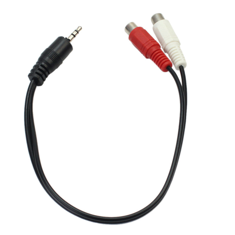 3.5mm 1/8" Stereo Female to 2 Male RCA Jack Adapter Audio Y Cable Splitter
