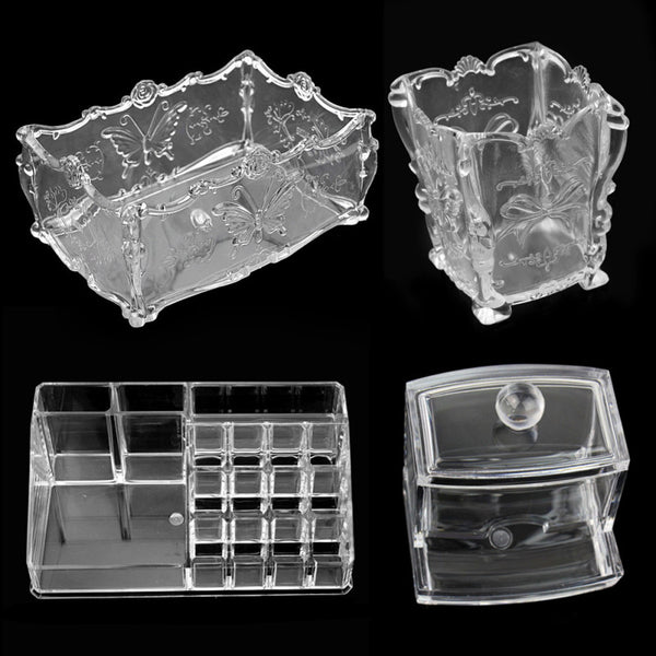 Durable Clear Acrylic Cosmetics Make Up Organizer Holder Storage Display CFJ