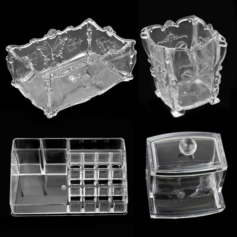 Durable Clear Acrylic Cosmetics Make Up Organizer Holder Storage Display CFJ